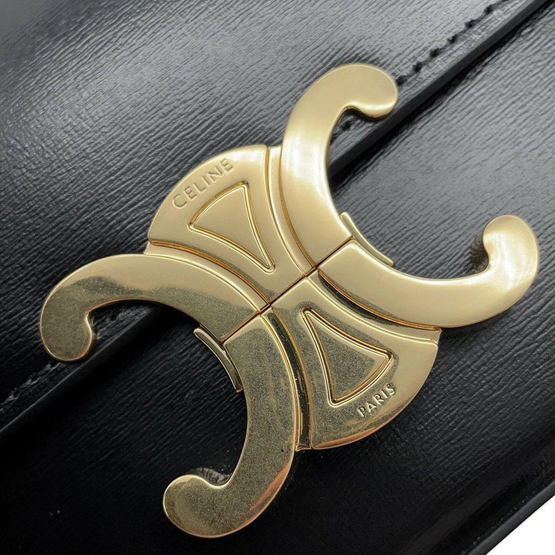 セリーヌ ショルダーバッグ トリオンフ Triomphe レザー 194143BF4.38NO CELINE バッグ ワンショルダーバッグ 黒