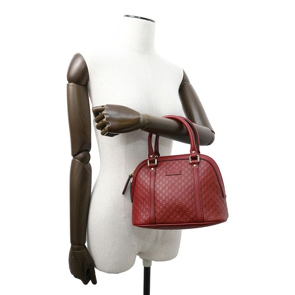 グッチ ハンドバッグ マイクログッチシマ 449654 GUCCI 2WAYショルダーバッグ GG柄 ピンク アウトレット品