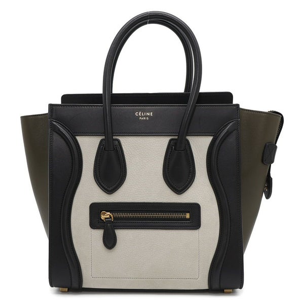 セリーヌ ハンドバッグ ラゲージ マイクロショッパー レザー CELINE バッグ 黒