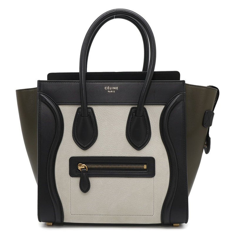 セリーヌ ハンドバッグ ラゲージ マイクロショッパー レザー CELINE バッグ 黒