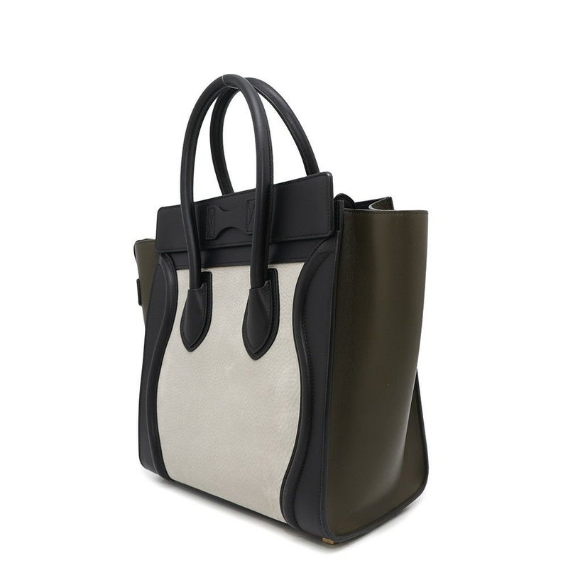 セリーヌ ハンドバッグ ラゲージ マイクロショッパー レザー CELINE バッグ 黒