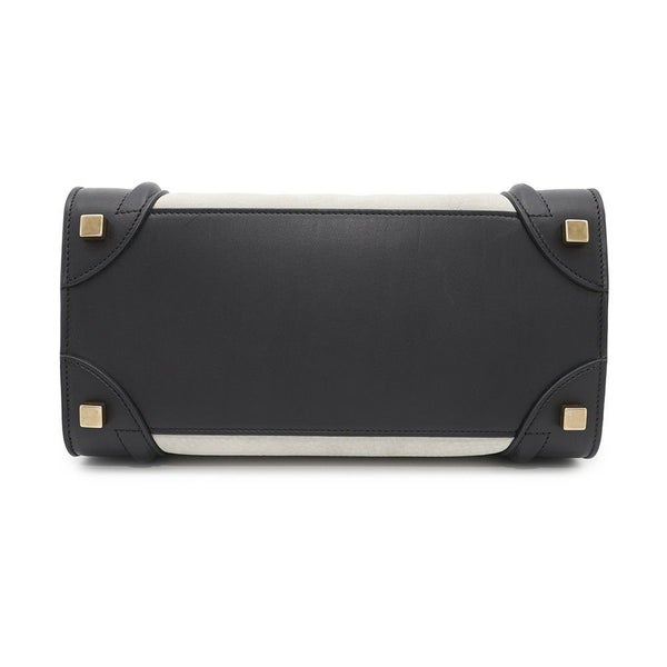 セリーヌ ハンドバッグ ラゲージ マイクロショッパー レザー CELINE バッグ 黒