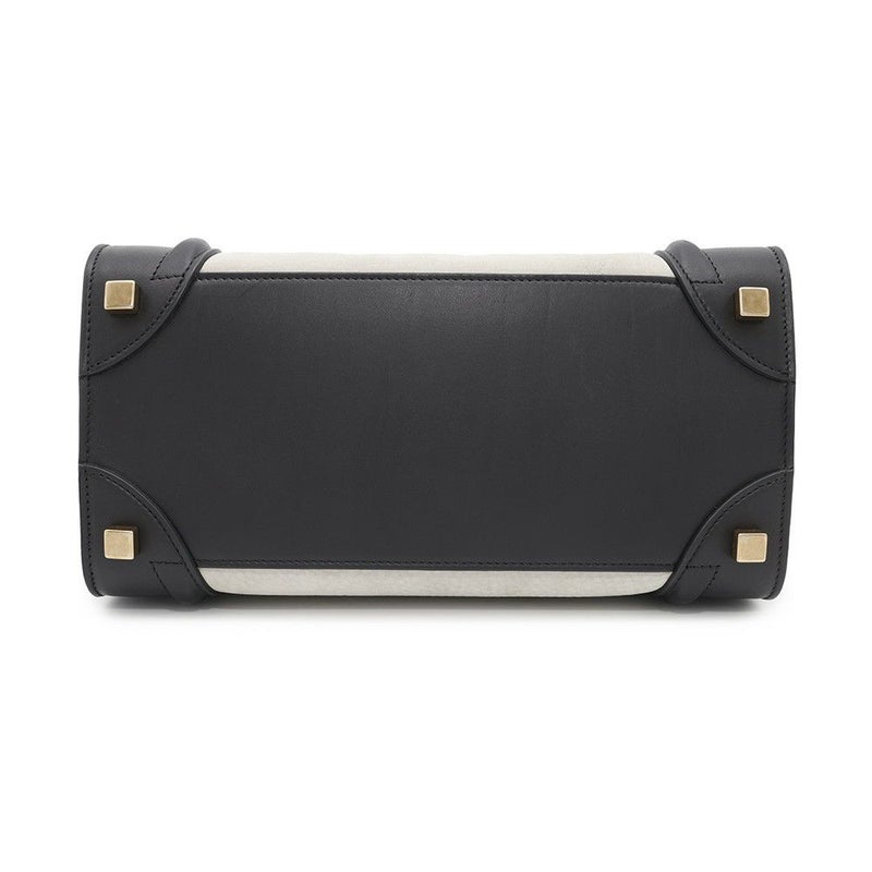 セリーヌ ハンドバッグ ラゲージ マイクロショッパー レザー CELINE バッグ 黒