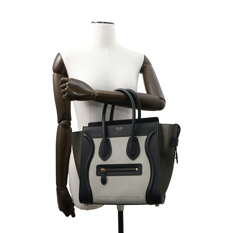 セリーヌ ハンドバッグ ラゲージ マイクロショッパー レザー CELINE バッグ 黒