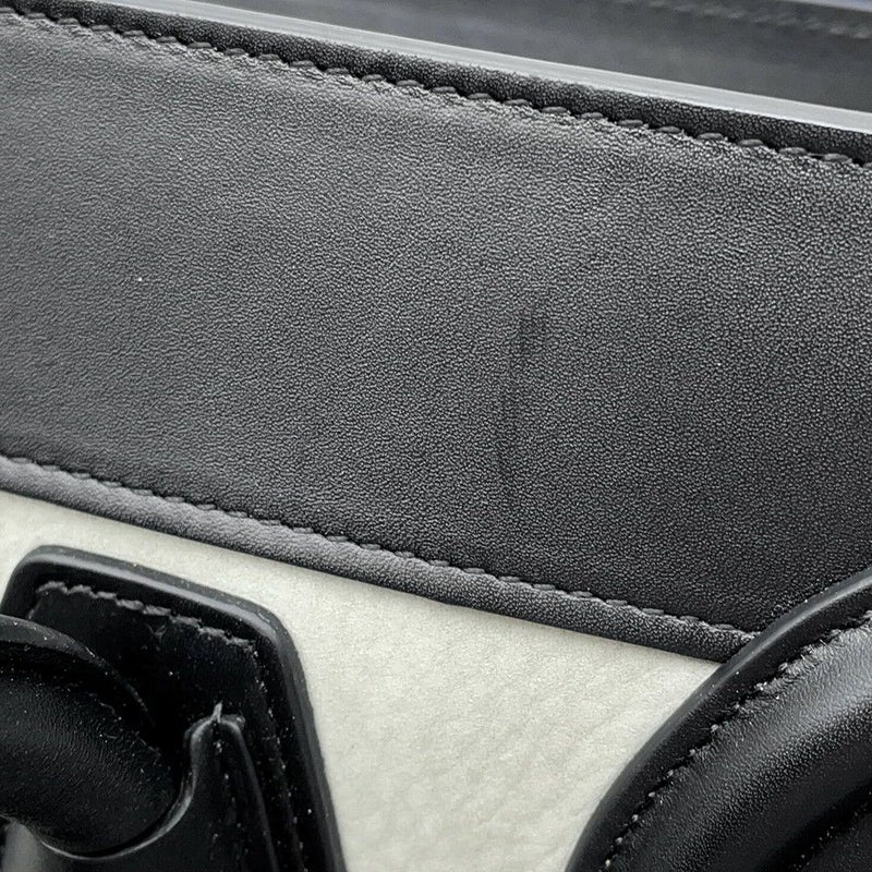 セリーヌ ハンドバッグ ラゲージ マイクロショッパー レザー CELINE バッグ 黒