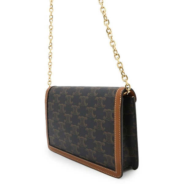 セリーヌ チェーンショルダーバッグ トリオンフ PVC/レザー 10I822DS9.04LU CELINE バッグ
