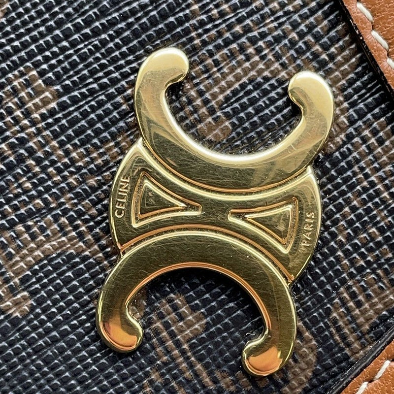 セリーヌ チェーンショルダーバッグ トリオンフ PVC/レザー 10I822DS9.04LU CELINE バッグ