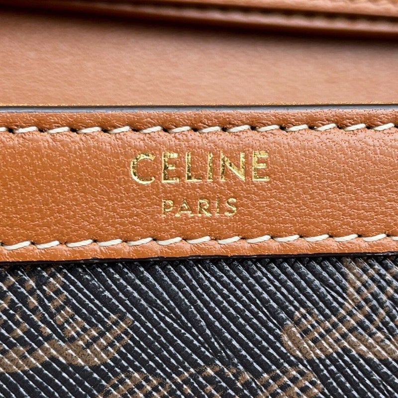 セリーヌ チェーンショルダーバッグ トリオンフ PVC/レザー 10I822DS9.04LU CELINE バッグ