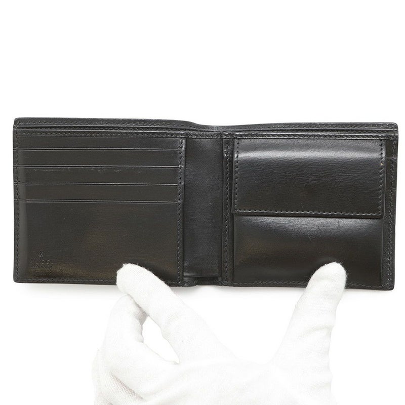グッチ 二つ折り財布 GGマーモント レザー 428725 GUCCI 財布 黒
