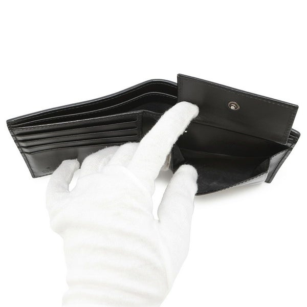グッチ 二つ折り財布 GGマーモント レザー 428725 GUCCI 財布 黒
