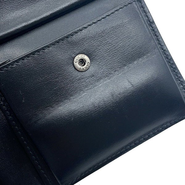 グッチ 二つ折り財布 GGマーモント レザー 428725 GUCCI 財布 黒