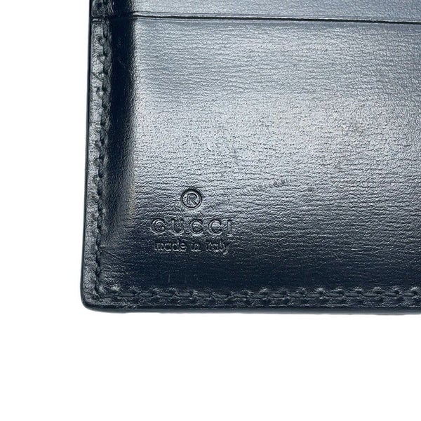 グッチ 二つ折り財布 GGマーモント レザー 428725 GUCCI 財布 黒