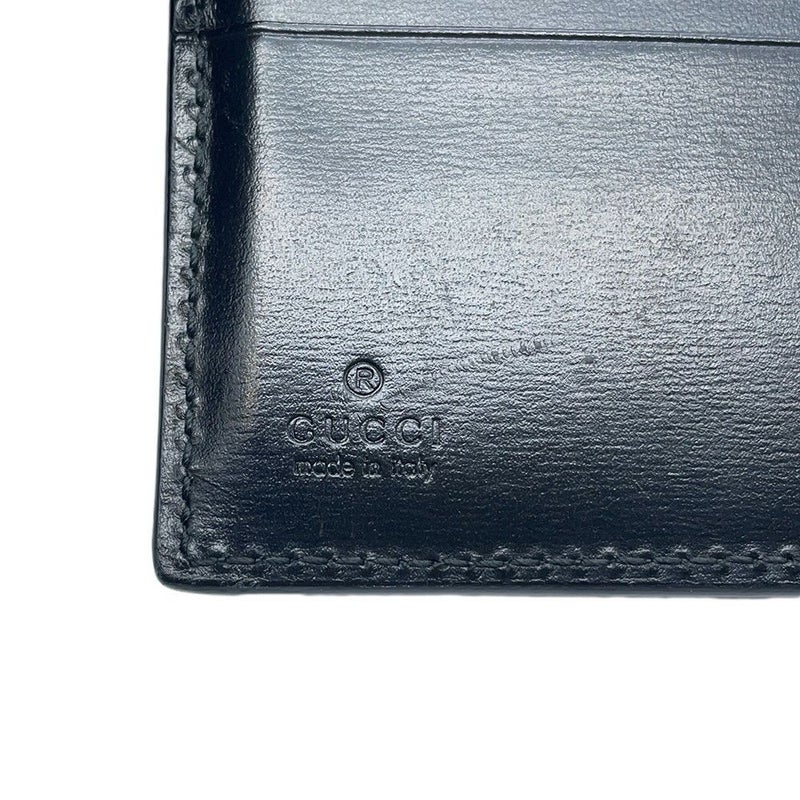 グッチ 二つ折り財布 GGマーモント レザー 428725 GUCCI 財布 黒