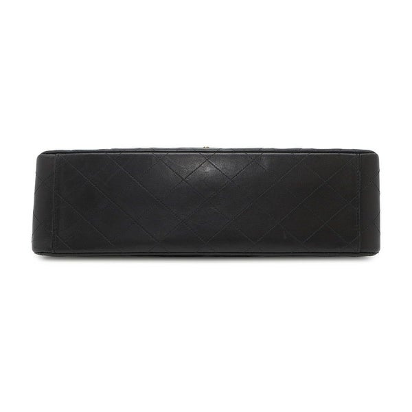 シャネル チェーンショルダーバッグ デカマトラッセ34 ココマーク ラムスキン A01094 CHANEL 黒