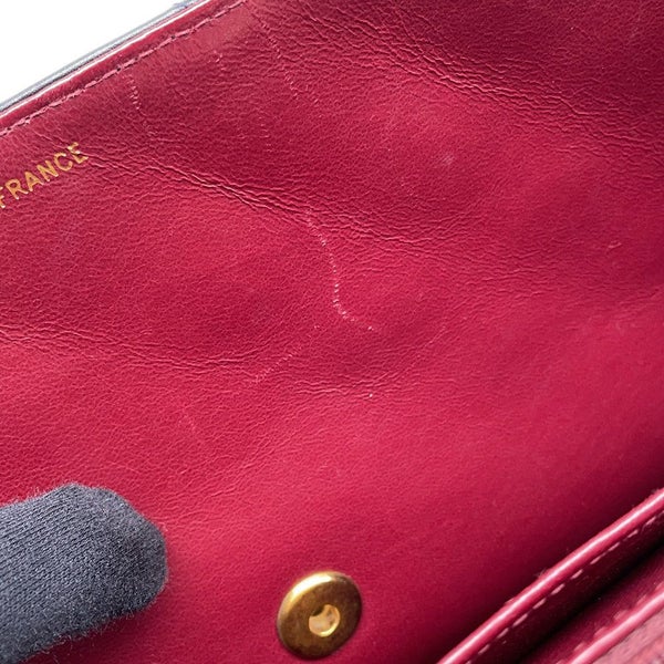 シャネル チェーンショルダーバッグ デカマトラッセ34 ココマーク ラムスキン A01094 CHANEL 黒