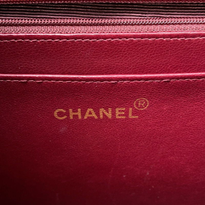 シャネル チェーンショルダーバッグ デカマトラッセ34 ココマーク ラムスキン A01094 CHANEL 黒