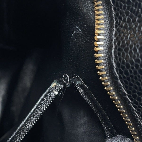 シャネル トートバッグ 復刻トート マトラッセ ココマーク キャビアスキン A01804 CHANEL 黒