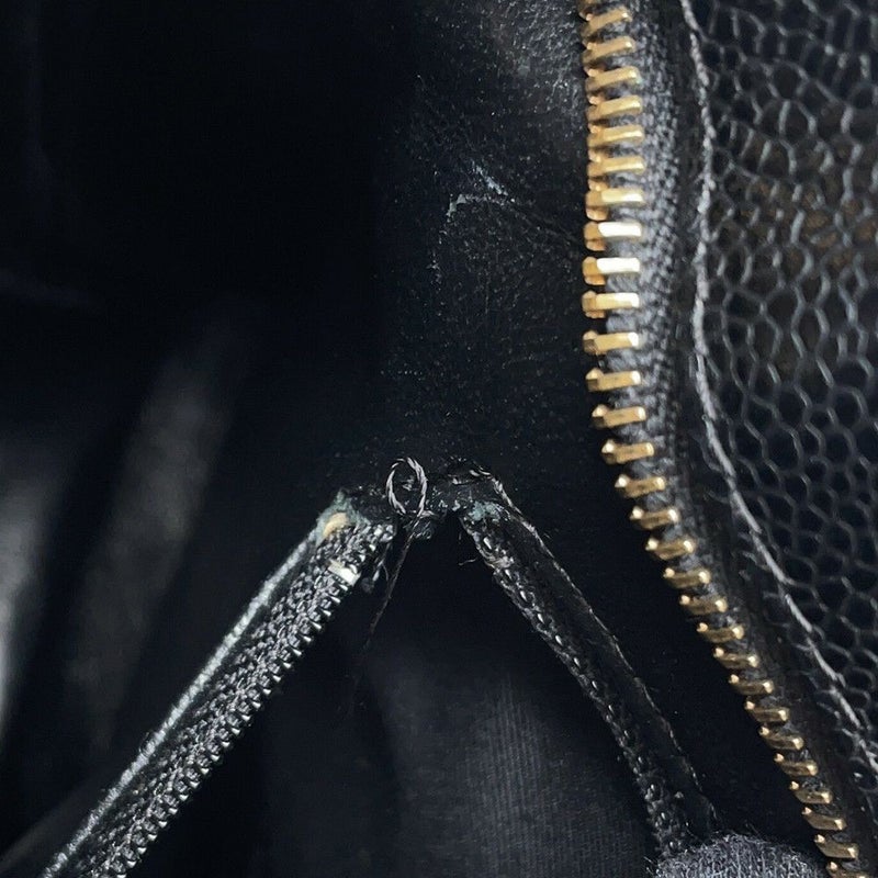 シャネル トートバッグ 復刻トート マトラッセ ココマーク キャビアスキン A01804 CHANEL 黒