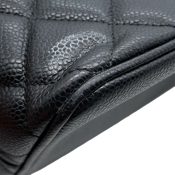 シャネル トートバッグ 復刻トート マトラッセ ココマーク キャビアスキン A01804 CHANEL 黒