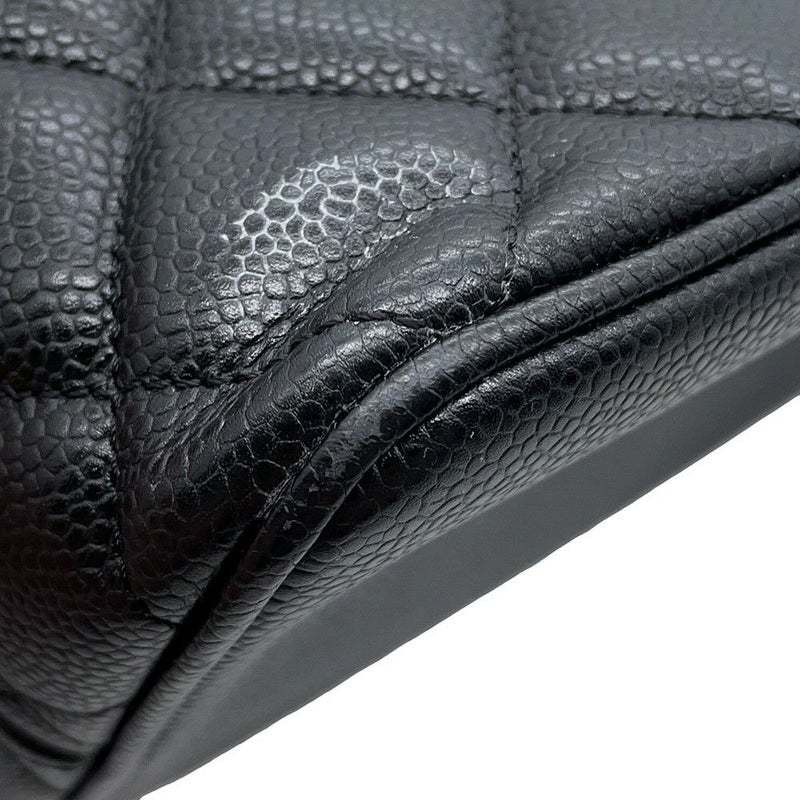 シャネル トートバッグ 復刻トート マトラッセ ココマーク キャビアスキン A01804 CHANEL 黒