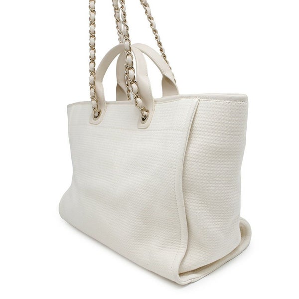 シャネル トートバッグ ドーヴィルライン ココマーク キャンバス GM A66941 2wayショルダーバッグ