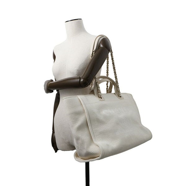 シャネル トートバッグ ドーヴィルライン ココマーク キャンバス GM A66941 2wayショルダーバッグ