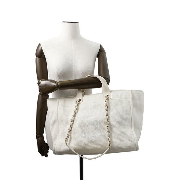 シャネル トートバッグ ドーヴィルライン ココマーク キャンバス GM A66941 2wayショルダーバッグ