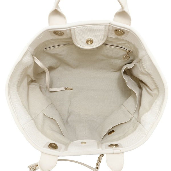 シャネル トートバッグ ドーヴィルライン ココマーク キャンバス GM A66941 2wayショルダーバッグ