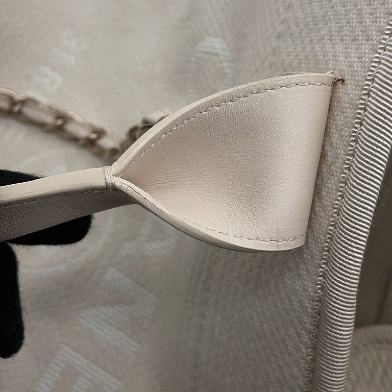 シャネル トートバッグ ドーヴィルライン ココマーク キャンバス GM A66941 2wayショルダーバッグ