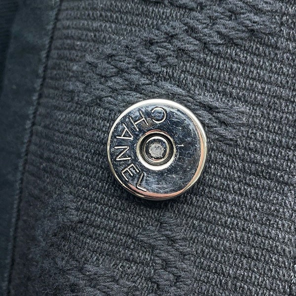 シャネル チェーントートバッグ ココマーク コットン A57168 CHANEL 2way 黒