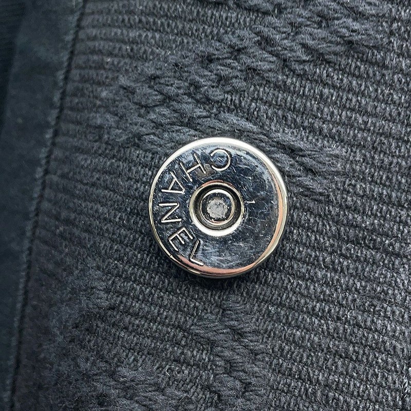 シャネル チェーントートバッグ ココマーク コットン A57168 CHANEL 2way 黒