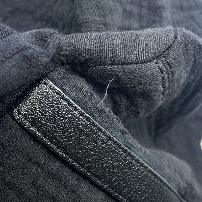 シャネル チェーントートバッグ ココマーク コットン A57168 CHANEL 2way 黒