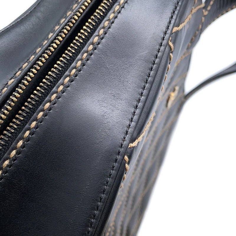 シャネル ハンドバッグ ワイルドステッチ ラムスキン A20665 CHANEL バッグ 黒