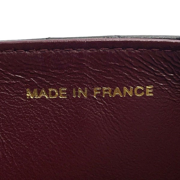 シャネル チェーンショルダーバッグ マトラッセ ココマーク プッシュロック ラムスキン CHANEL 黒
