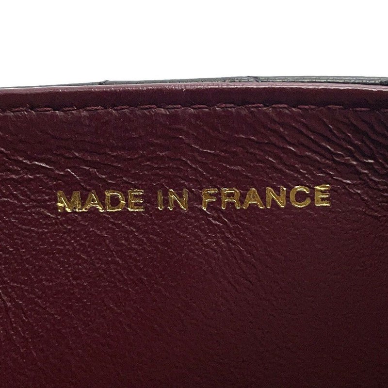 シャネル チェーンショルダーバッグ マトラッセ ココマーク プッシュロック ラムスキン CHANEL 黒