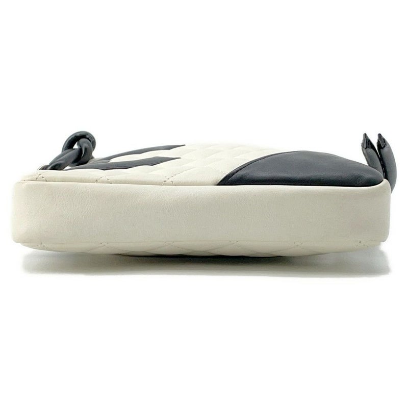 シャネル ショルダーバッグ カンボンライン ミディアム ココマーク A25178 CHANEL バッグ 白 黒