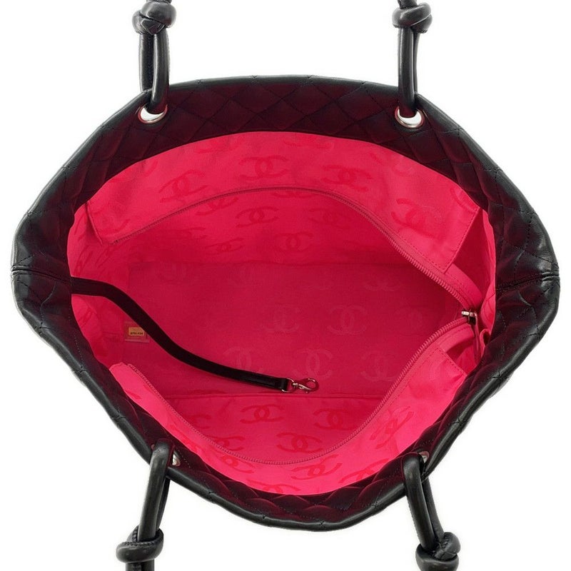 シャネル トートバッグ カンボンライン ラージ ココマーク レザー A25169 CHANEL 黒