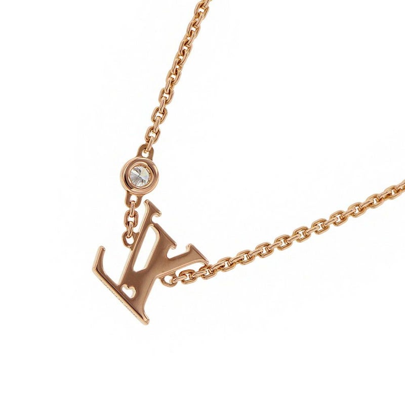 ルイヴィトン ネックレス パンダンティフ イディール ブロッサム ダイヤモンド 1P 約0.03ct K18PG Q93655 LOUIS VUITTON ジュエリー