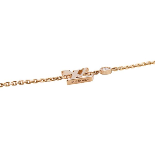 ルイヴィトン ネックレス パンダンティフ イディール ブロッサム ダイヤモンド 1P 約0.03ct K18PG Q93655 LOUIS VUITTON ジュエリー