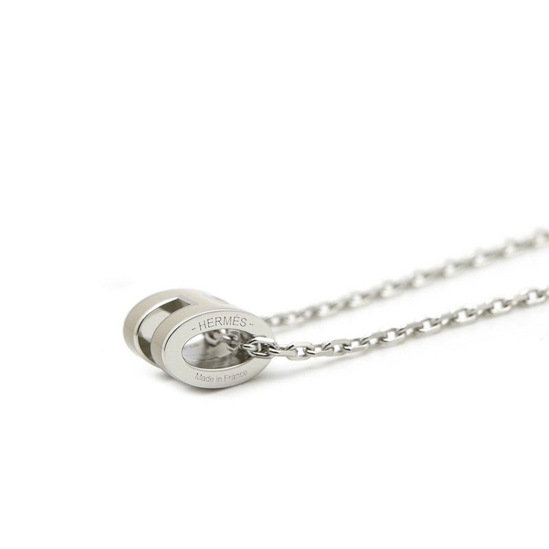 エルメス ネックレス ミニ・ポップアッシュ マロングラッセ/シルバー金具 アクセサリー ポップH