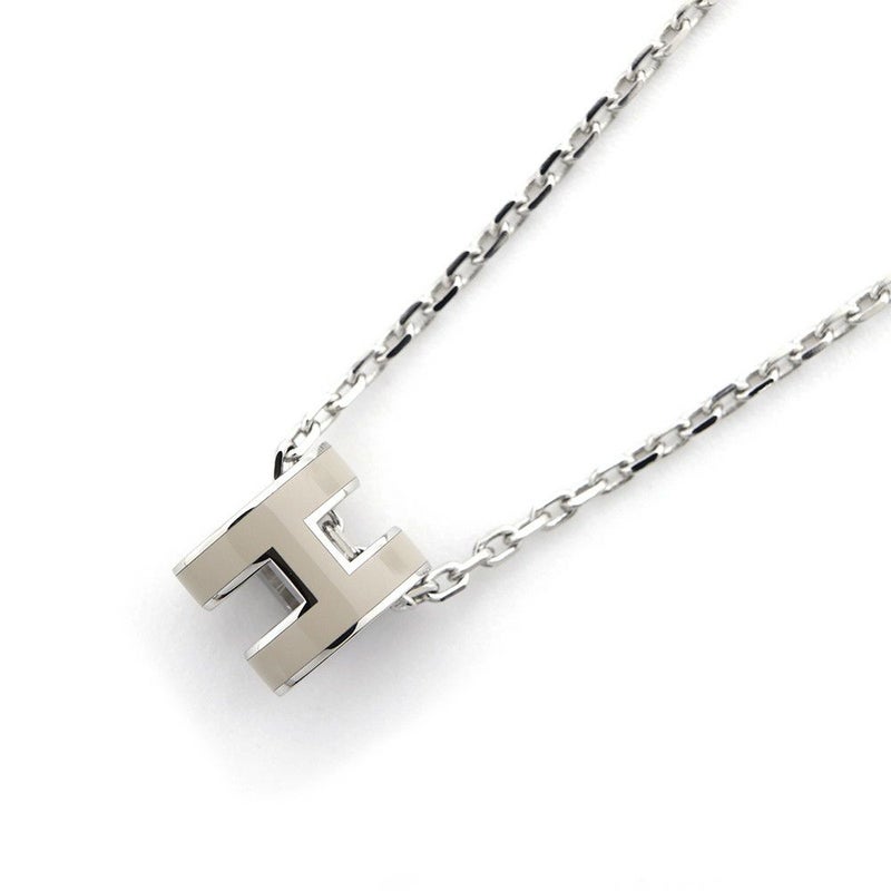 エルメス ネックレス ミニ・ポップアッシュ マロングラッセ/シルバー金具 アクセサリー ポップH