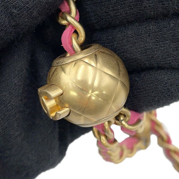 シャネル チェーンショルダーバッグ ココマーク マトラッセ ココボール ラウンド AP1447 CHANEL