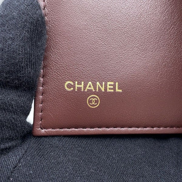 シャネル 財布 マトラッセ ココマーク キャビアスキン ブラック AP0232 CHANEL 三つ折り財布 黒