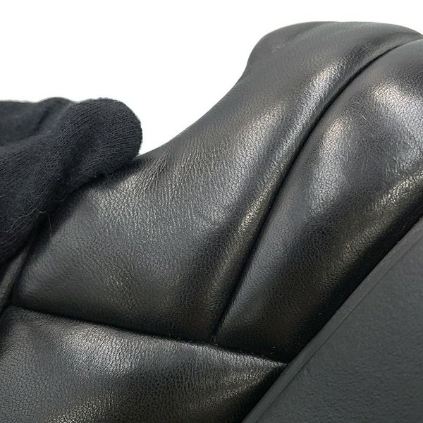 プラダ スニーカー モノリス 厚底 レディースサイズ38 1/2 1E119N PRADA 靴 黒