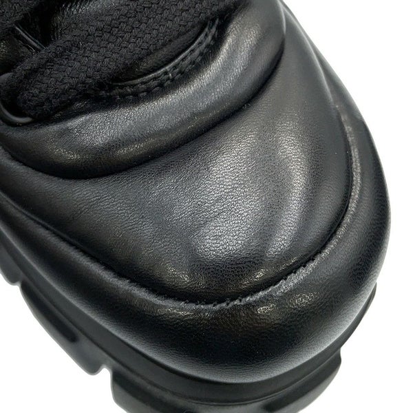 プラダ スニーカー モノリス 厚底 レディースサイズ38 1/2 1E119N PRADA 靴 黒
