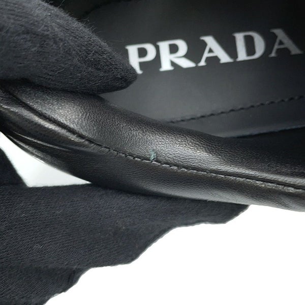 プラダ スニーカー モノリス 厚底 レディースサイズ38 1/2 1E119N PRADA 靴 黒