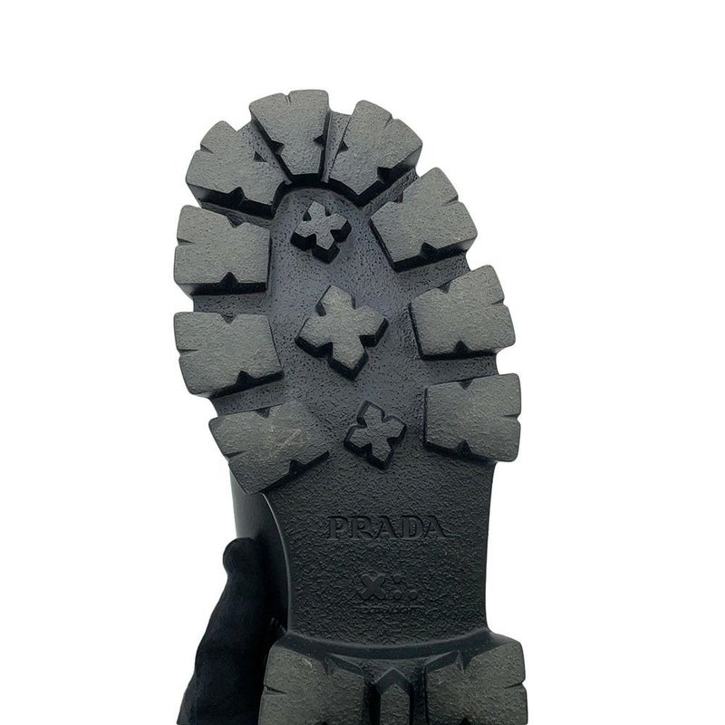 プラダ スニーカー モノリス 厚底 レディースサイズ38 1/2 1E119N PRADA 靴 黒