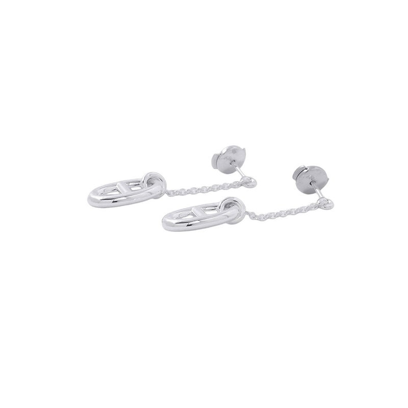 エルメス ピアス シェーヌダンクル ファランドール Earrings SV925シルバー HERMES ジュエリー イヤリング