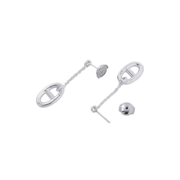 エルメス ピアス シェーヌダンクル ファランドール Earrings SV925シルバー HERMES ジュエリー イヤリング