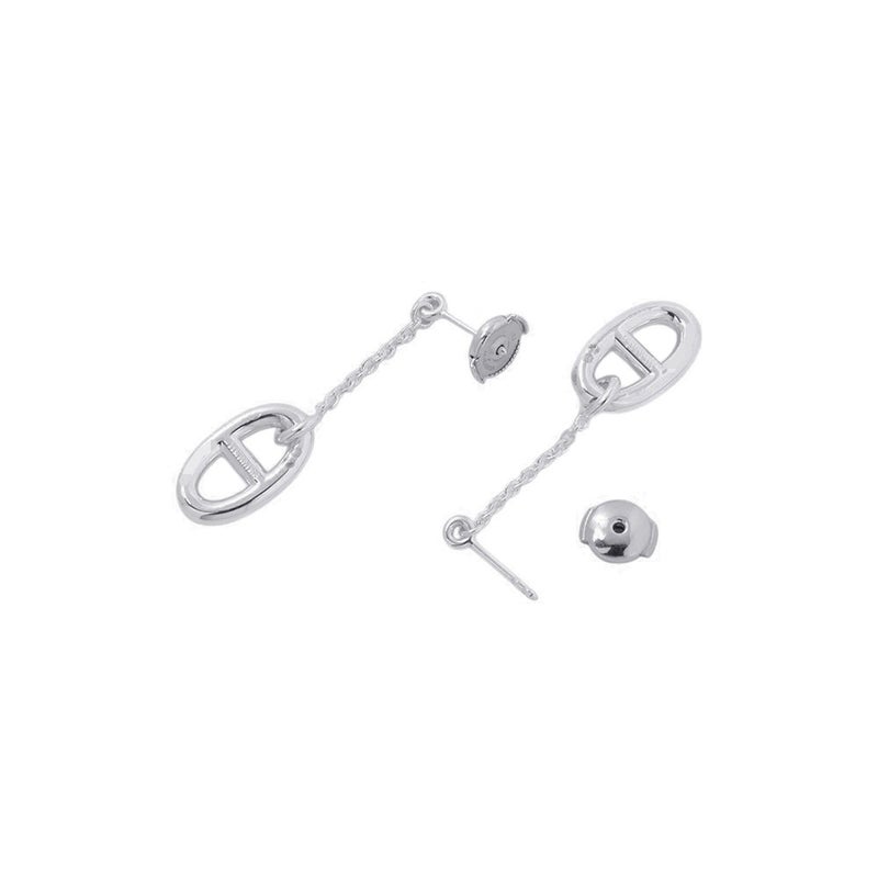 エルメス ピアス シェーヌダンクル ファランドール Earrings SV925シルバー HERMES ジュエリー イヤリング
